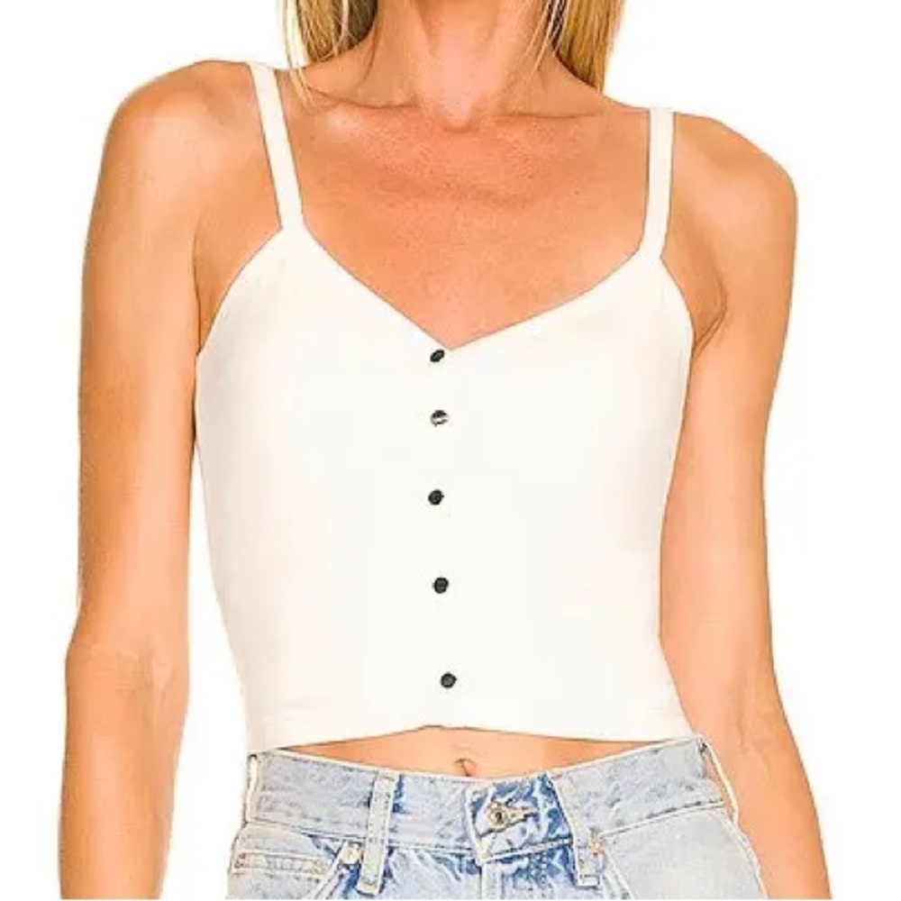 ALL THE WAYS Aria Snap Button Top